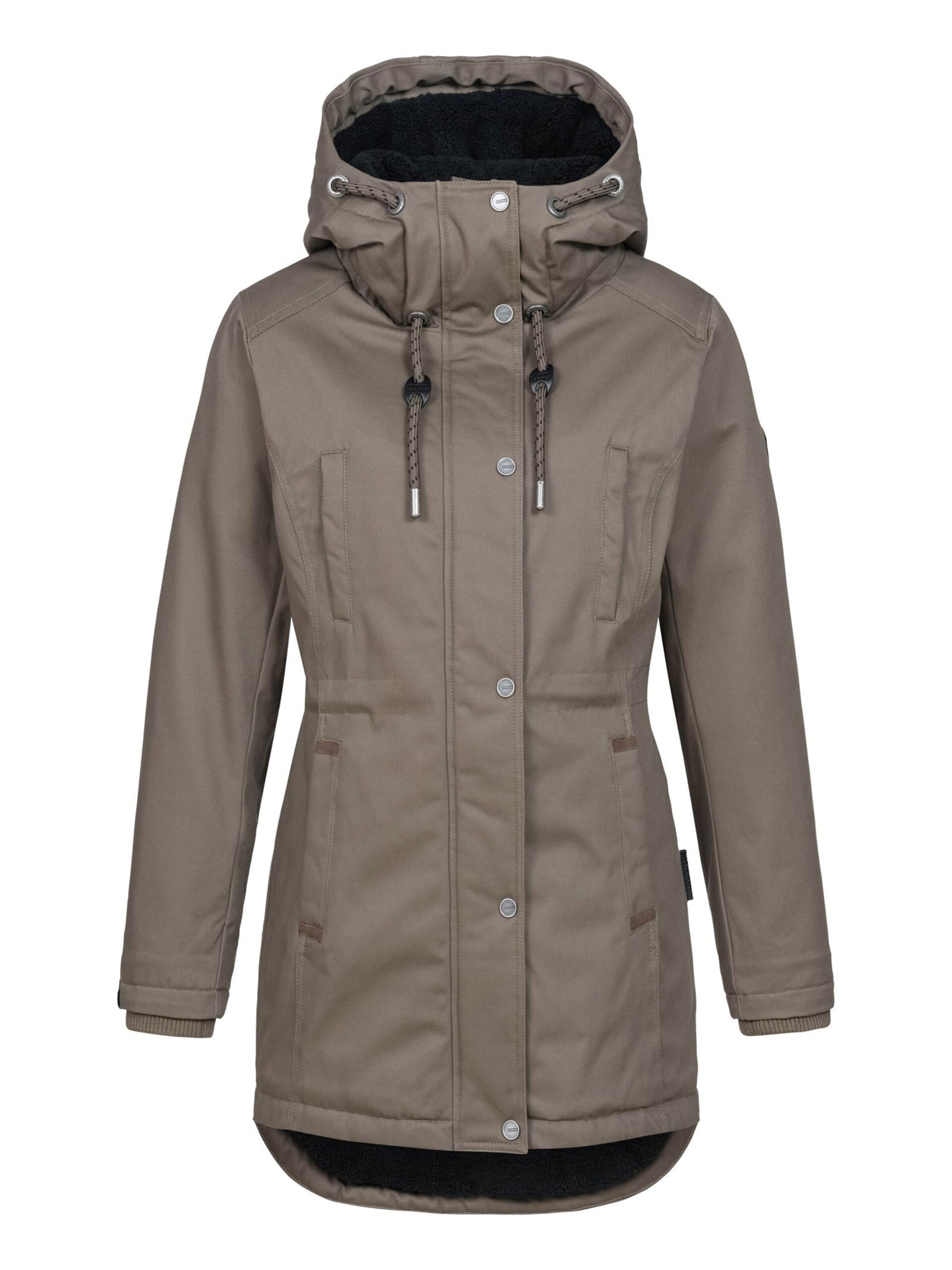NAVAHOO Winter Jacket 'N038' in Brown
