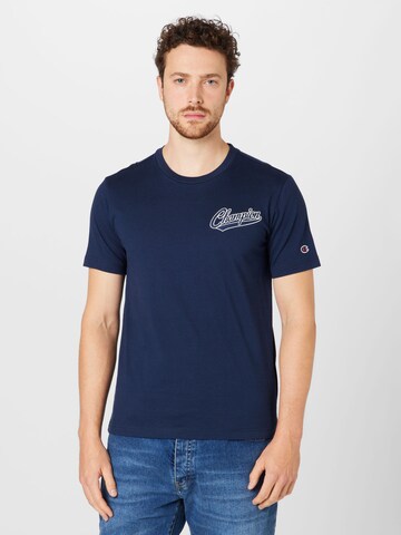 Champion Authentic Athletic Apparel Shirt in Blue: front