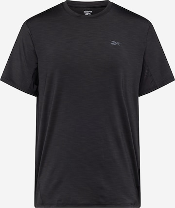 Reebok - Camiseta funcional 'ATHLETE' en negro: frente