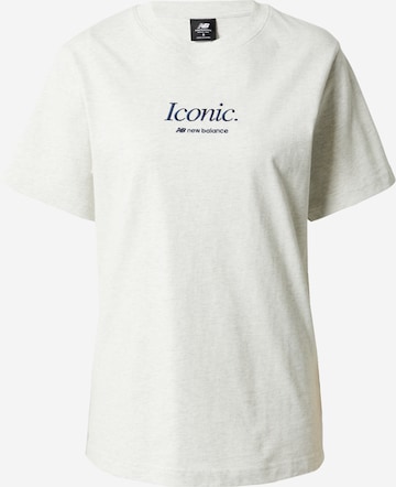 new balance - Camiseta en blanco: frente