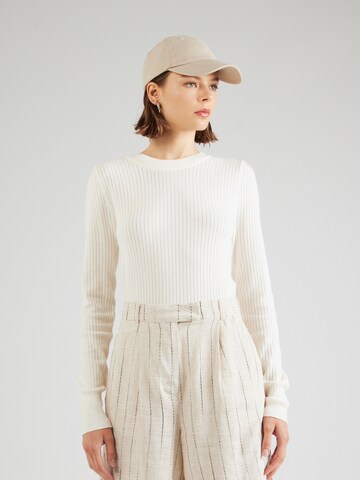 SOAKED IN LUXURY Sweater 'Spina' in White: front