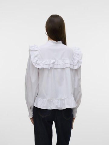 Chemisier 'VMSTINE' VERO MODA en blanc
