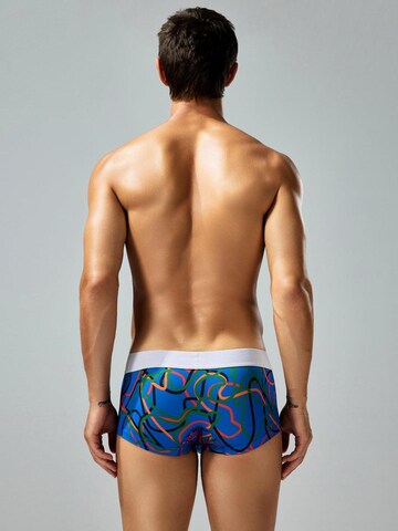SEOBEAN Boxershorts 'Messy Lines'‌‌‌ in Blau