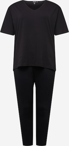 Missguided Plus Sweatsuit in Black: front