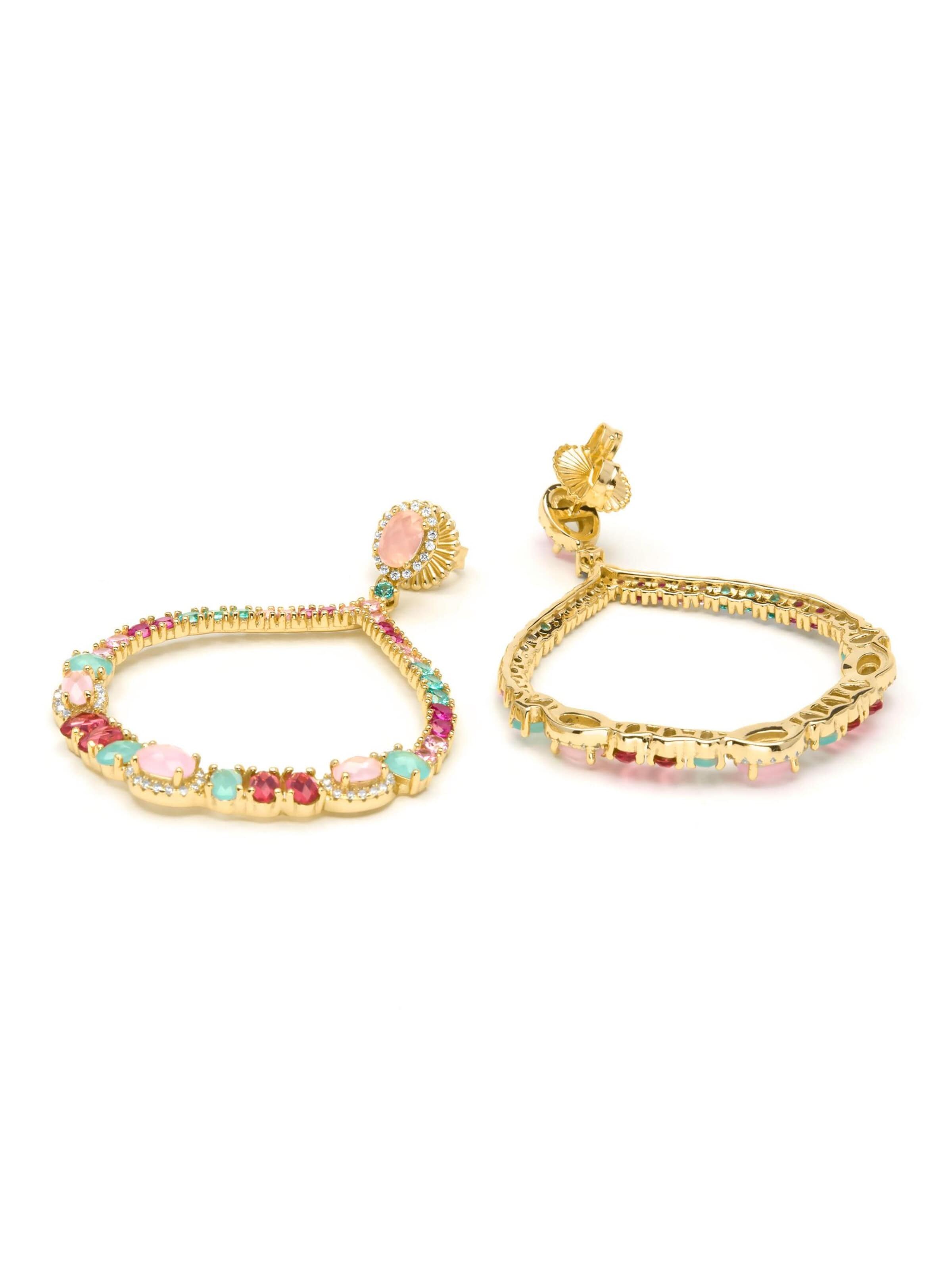 Boucles d'oreilles 'Gwane' Luxenter en mélange de couleurs
