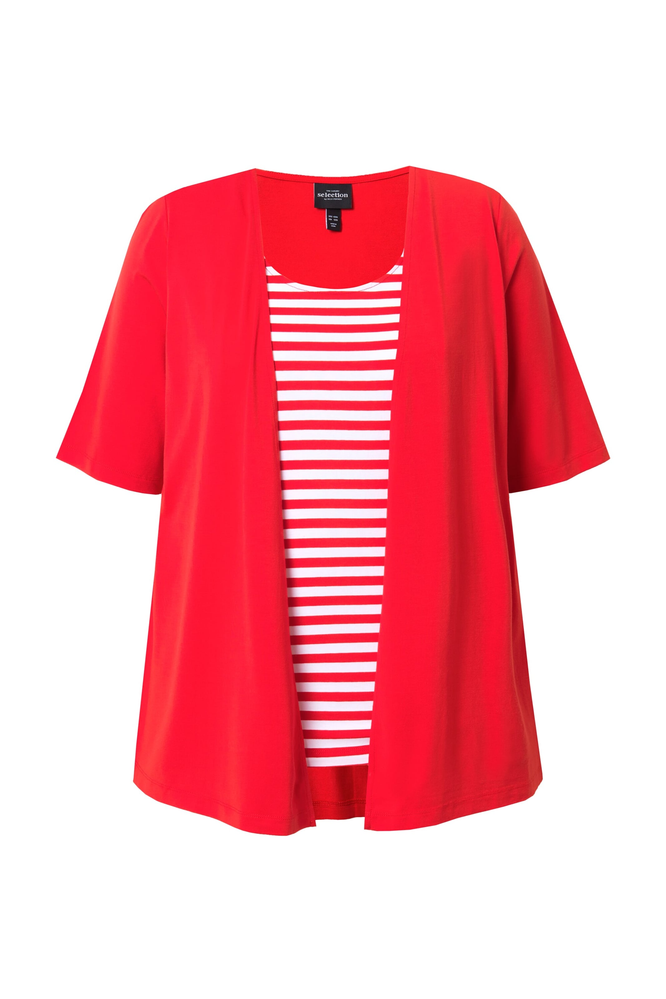 Ulla Popken Shirt in Rood: voorkant