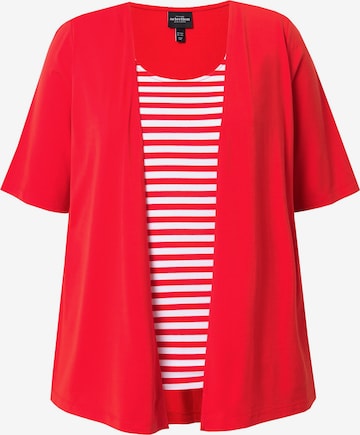 T-shirt Ulla Popken en rouge : devant