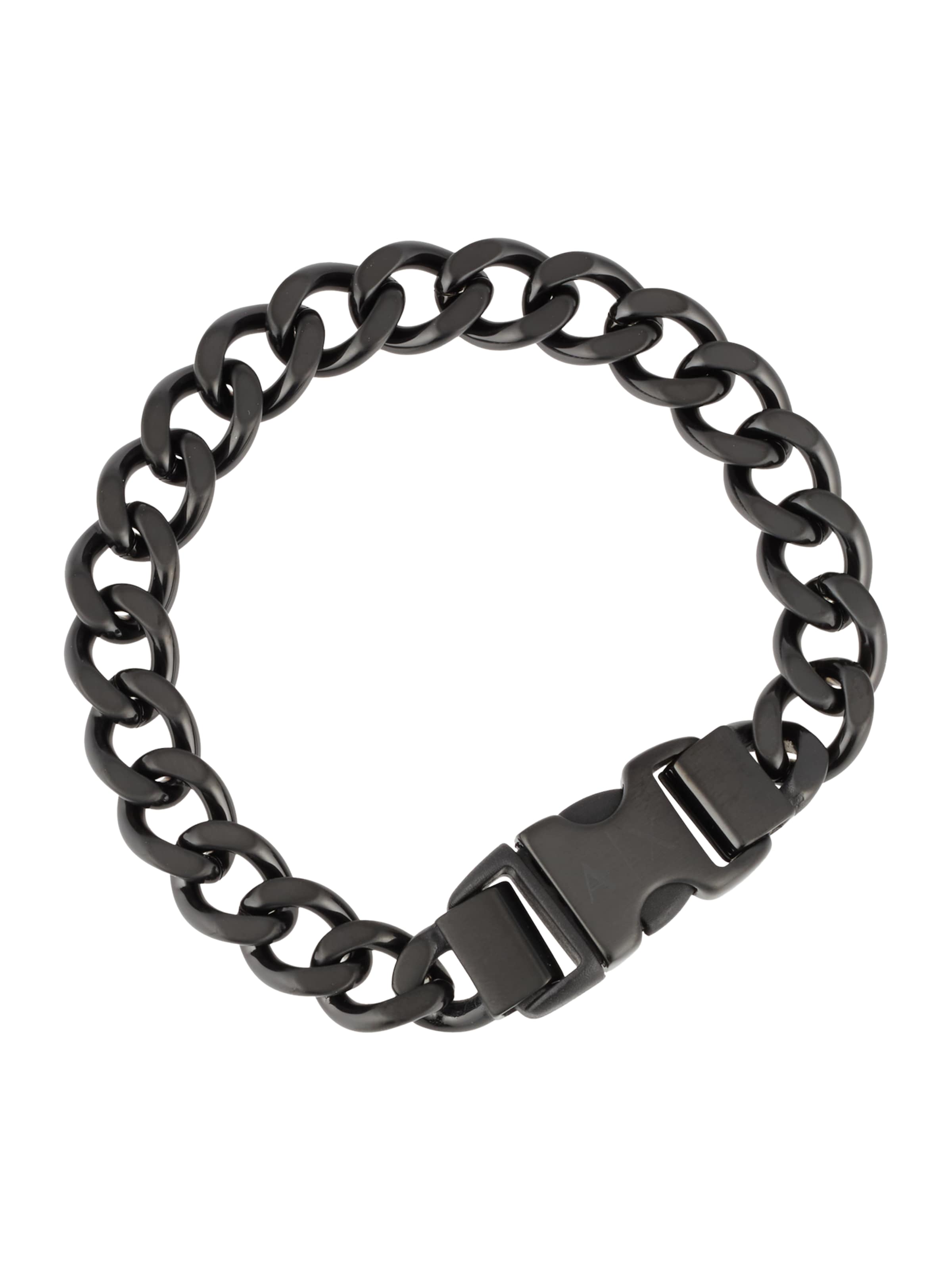 ARMANI EXCHANGE - Pulsera en negro: frente