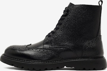 Boots stringati di Derimod in nero: frontale