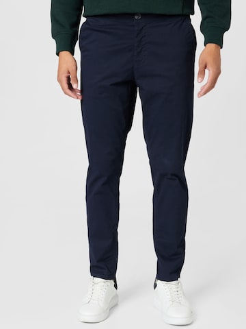 GARCIA Slim fit Chino Pants in Blue: front