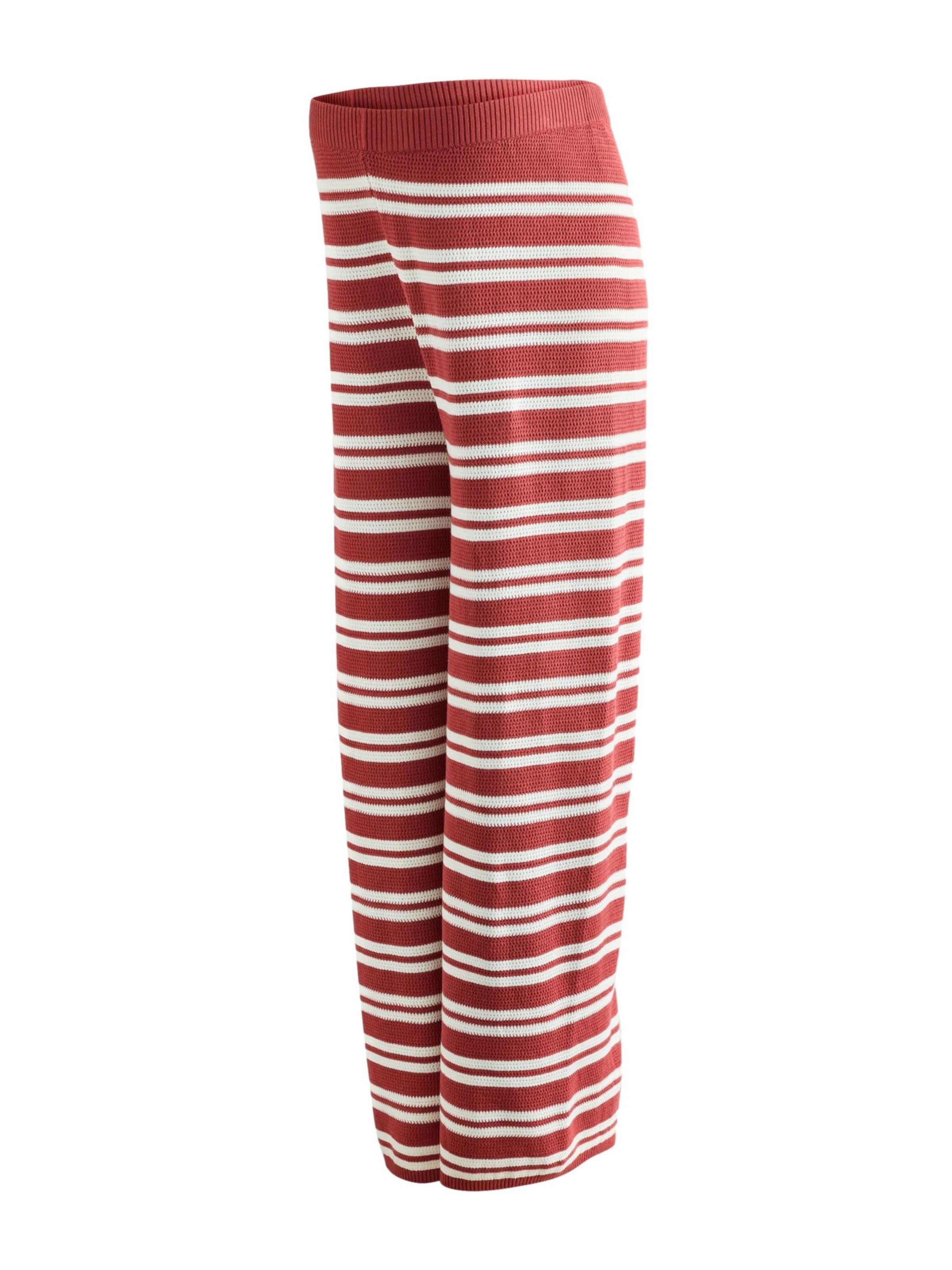 Wide Leg Pantalon Next en marron : devant