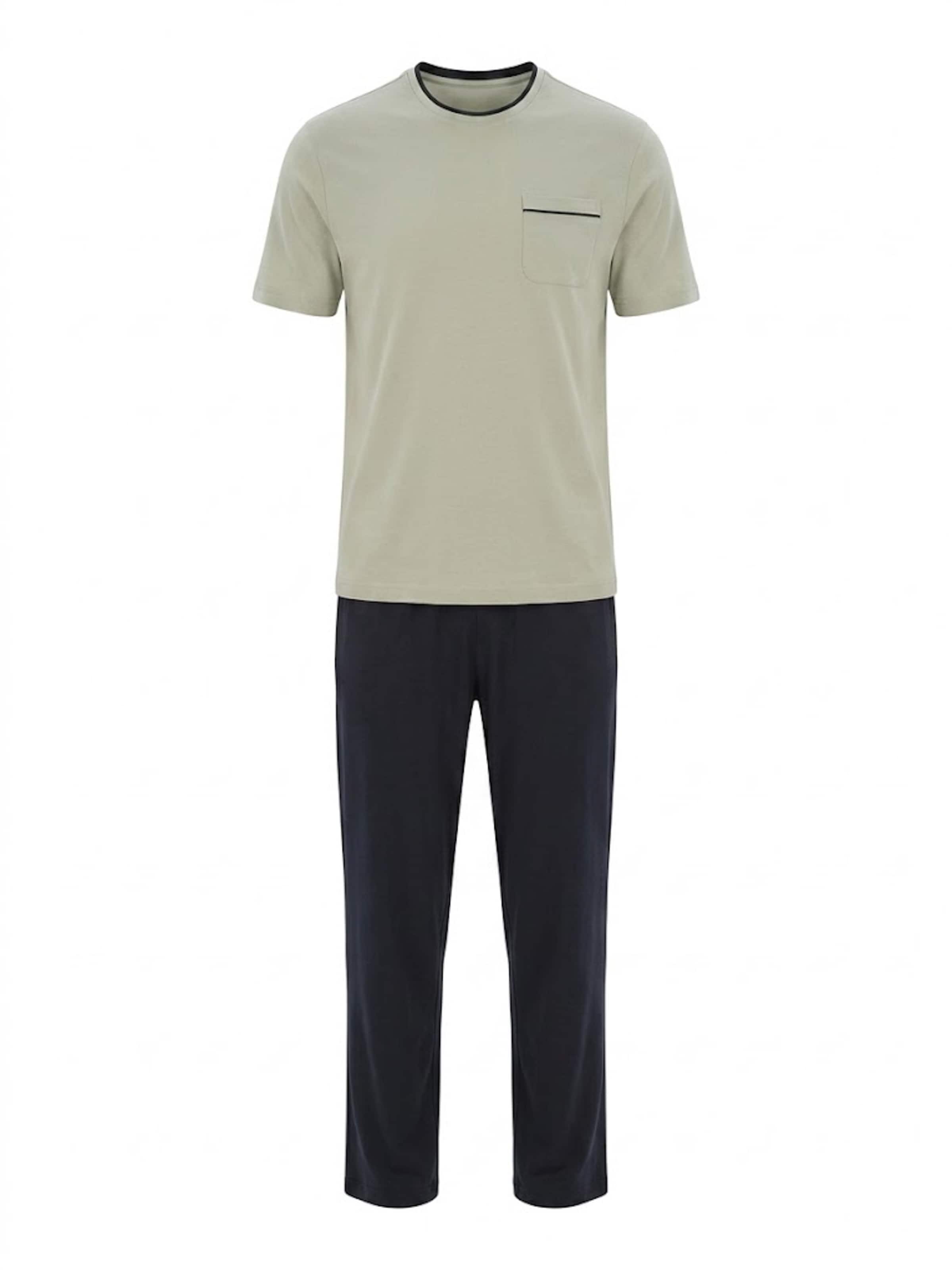 Dagi - Pijama largo en verde: frente