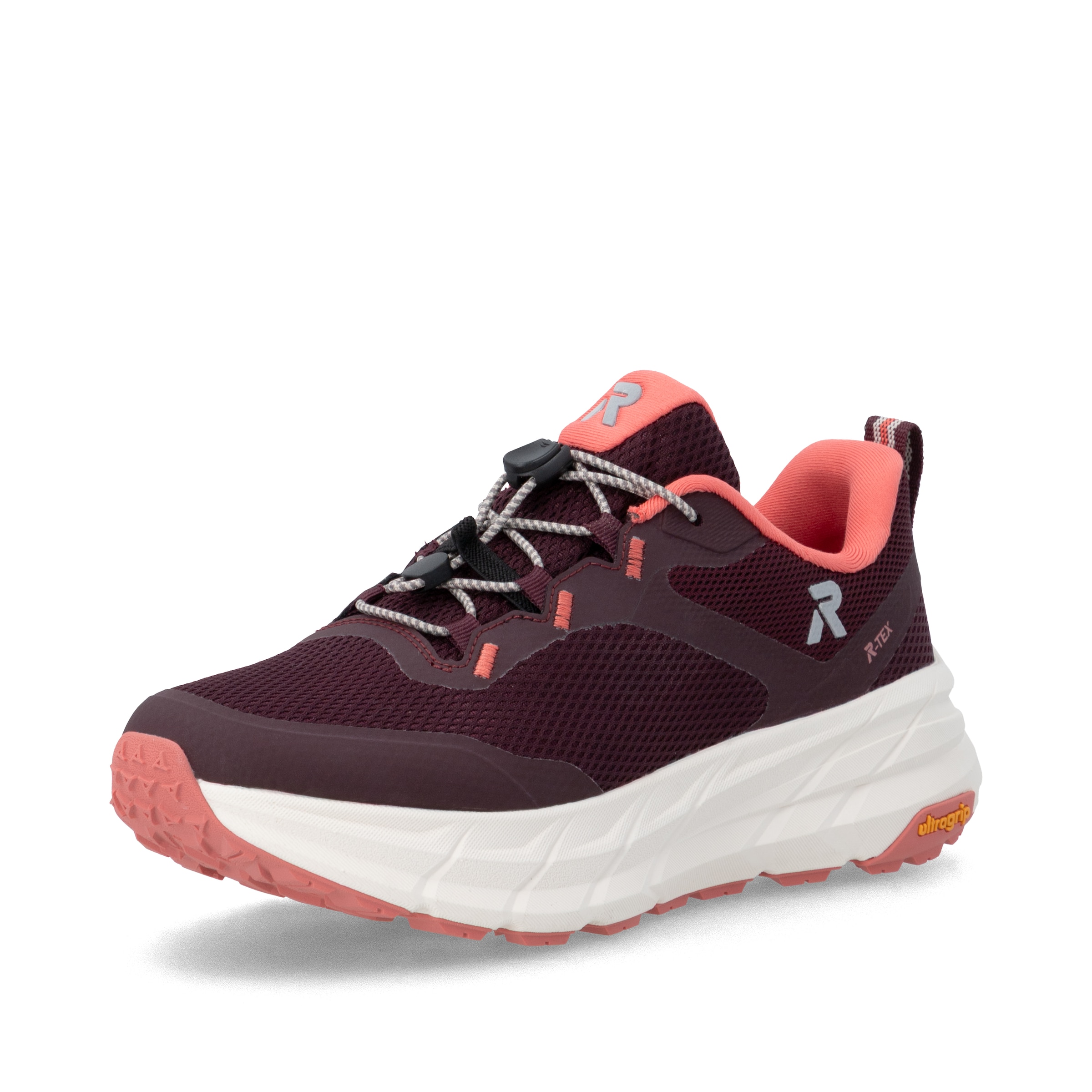 Baskets basses ' W4502 ' Rieker en rouge : devant