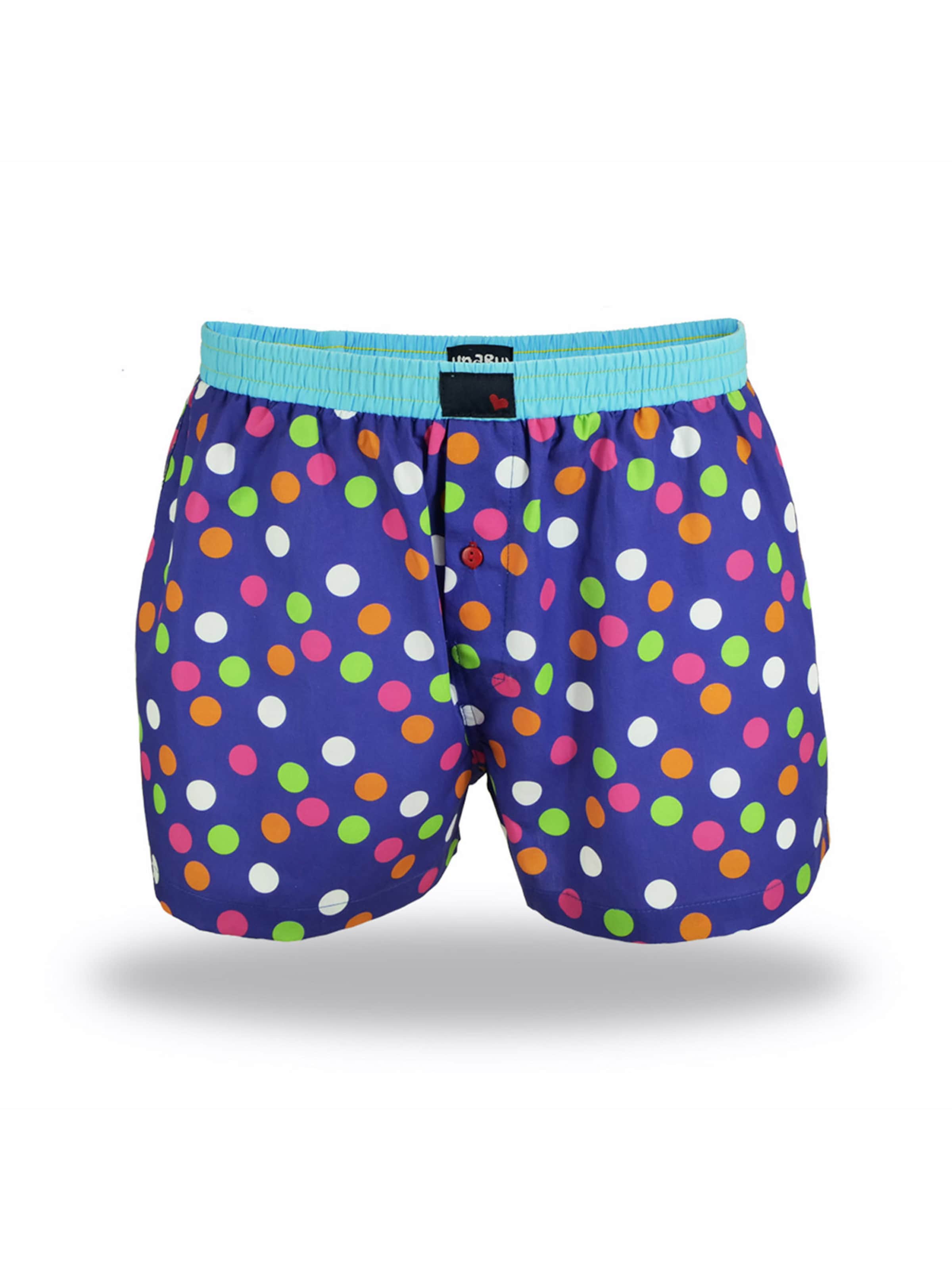 UNABUX Boxershorts in Blauw: voorkant