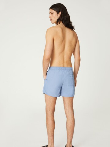 DAN FOX APPAREL Regular Board Shorts 'Yigit' in Blue