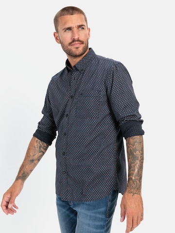 CAMEL ACTIVE Regular fit Button Up Shirt in Blue: front