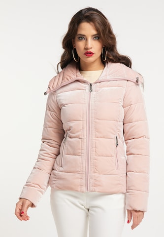 Veste mi-saison faina en rose : devant