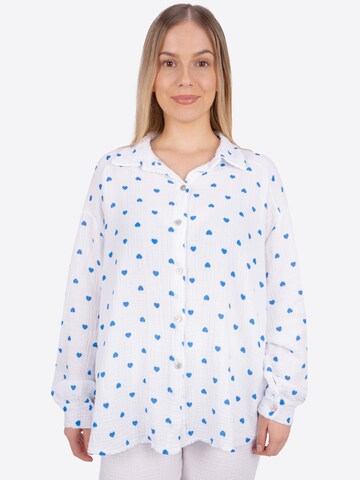 Chemisier 'Liya' Seasons of April en blanc : devant