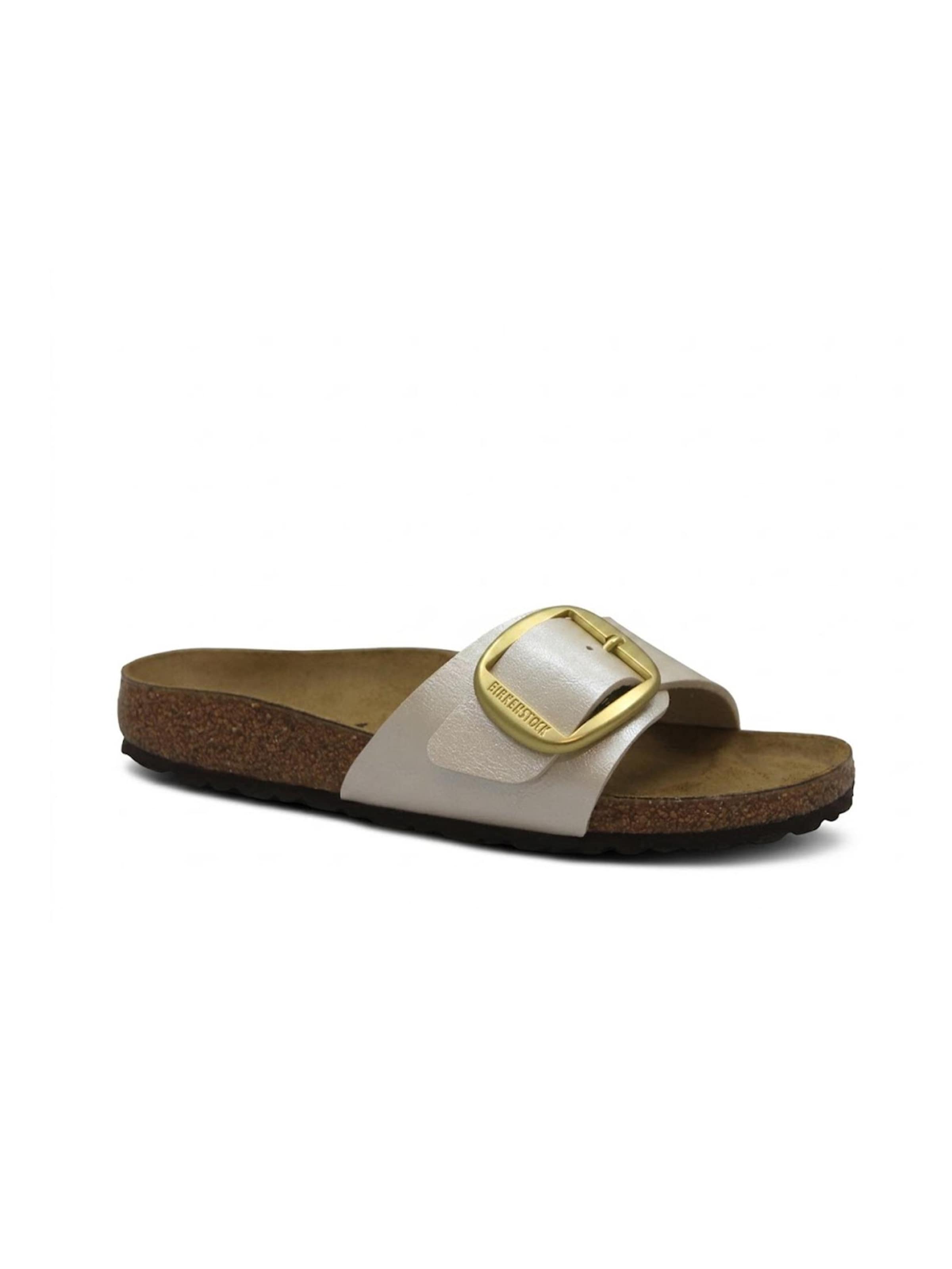 Ciabatta 'MADRID' di BIRKENSTOCK in bianco: frontale