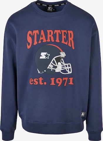 Sweat-shirt Starter Black Label en bleu : devant