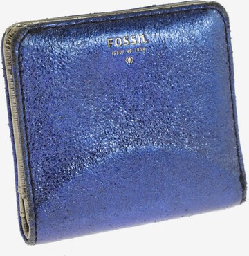 FOSSIL Small Leather Goods in One size in Blue: front