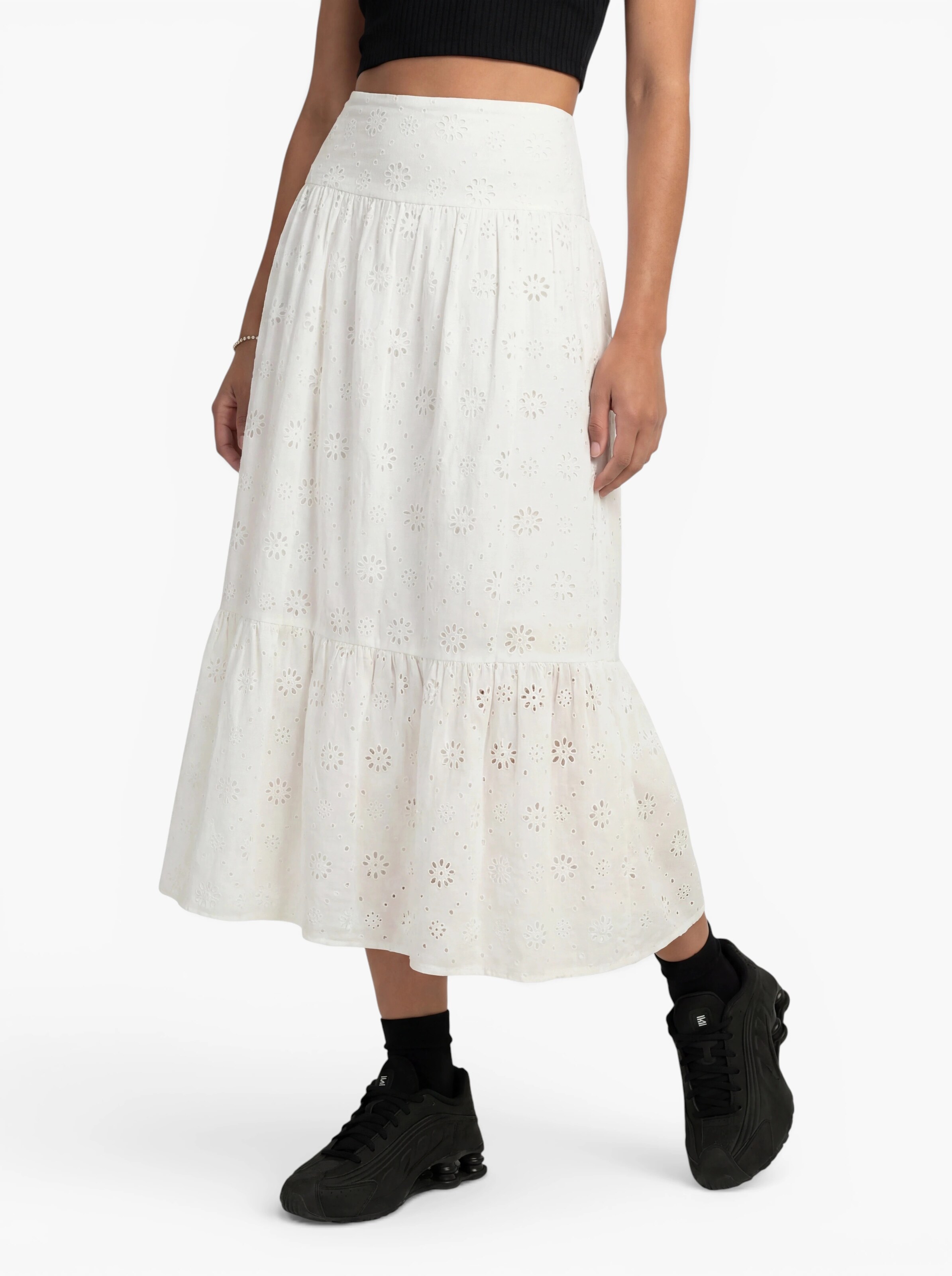 Jupe 'ONLAlithea' ONLY en blanc