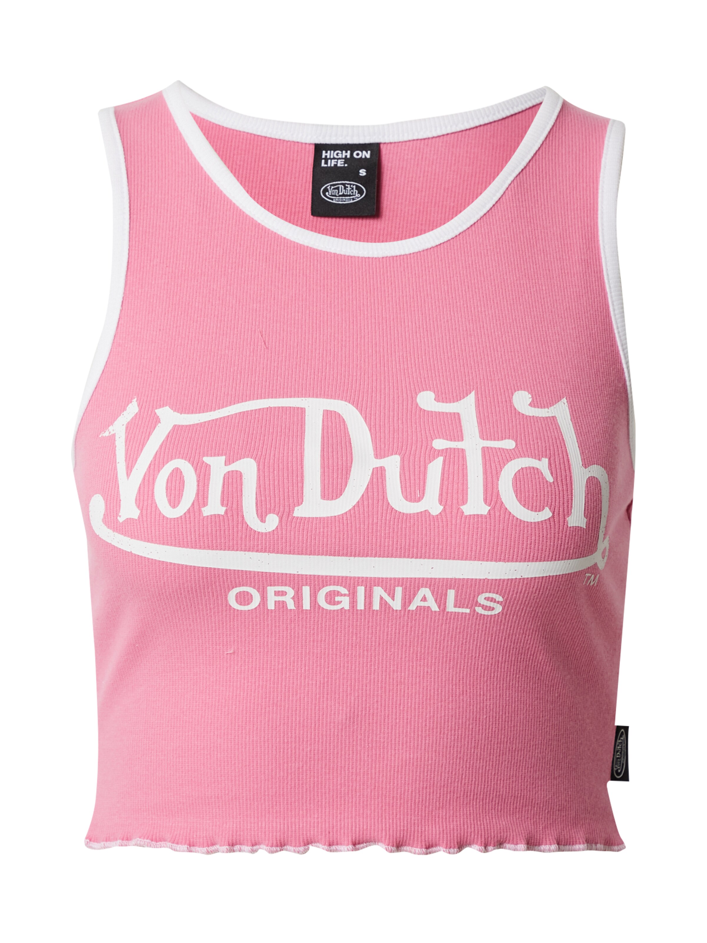 Von Dutch Originals Top 'Ashley' in Roze: voorkant