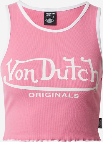 Top 'ASHLEY' di Von Dutch Originals in rosa: frontale