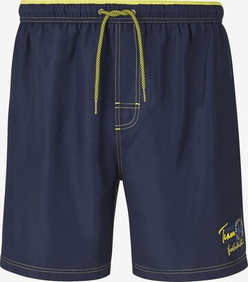 Jan Vanderstorm Board Shorts ' Leemes ' in Blue: front