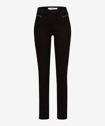 Coupe slim Pantalon 'SHAKIRA' BRAX en noir : devant