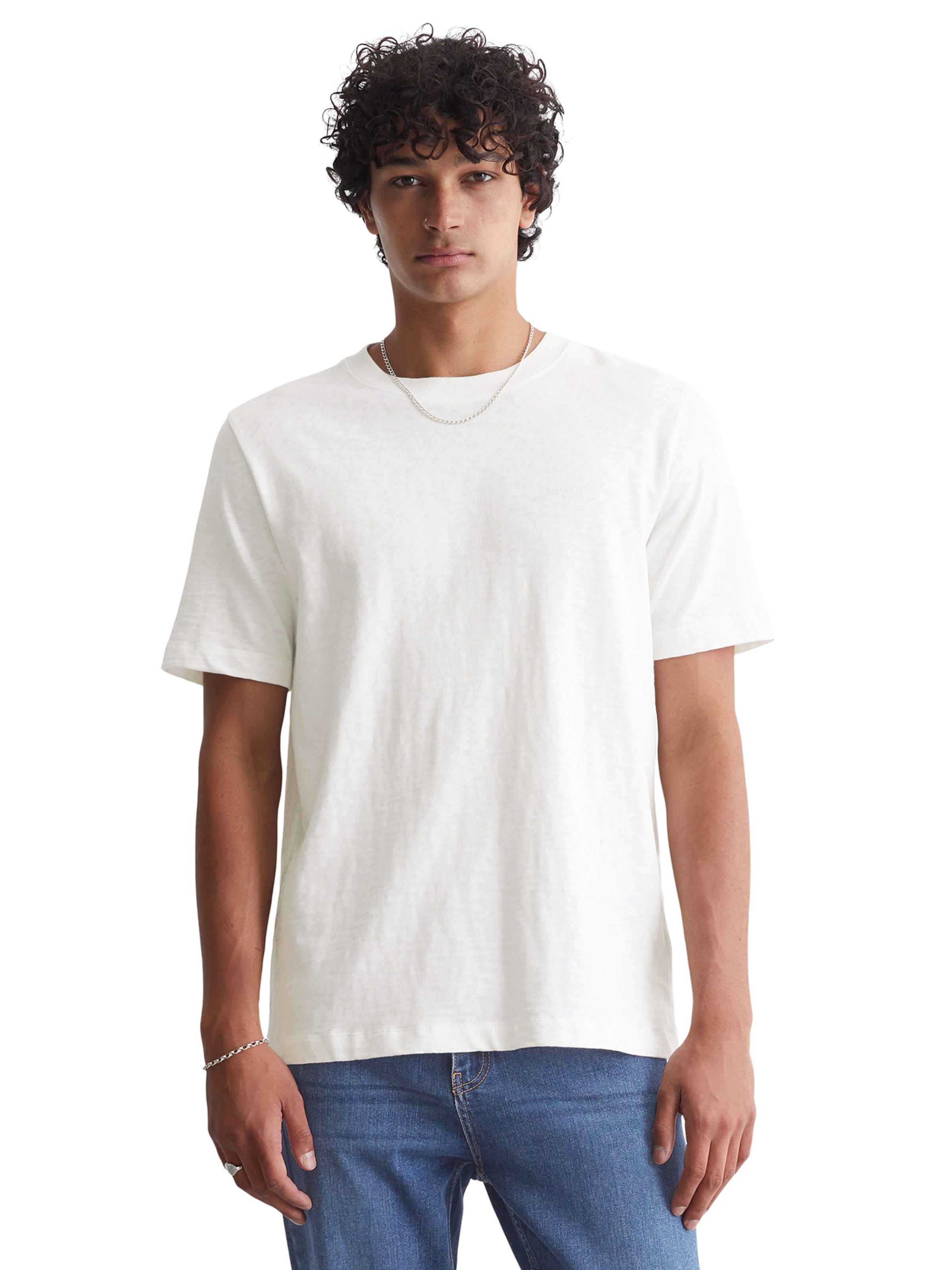 T-Shirt Marc O'Polo DENIM en blanc : devant