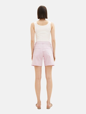 TOM TAILOR Regular Shorts 'Kate' in Pink