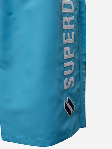 Superdry Plavecké šortky – modrá