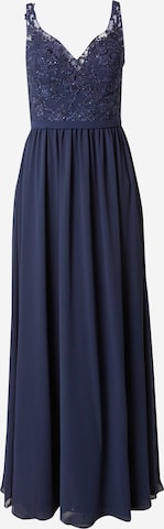 mascara Evening Dress in Blue: front