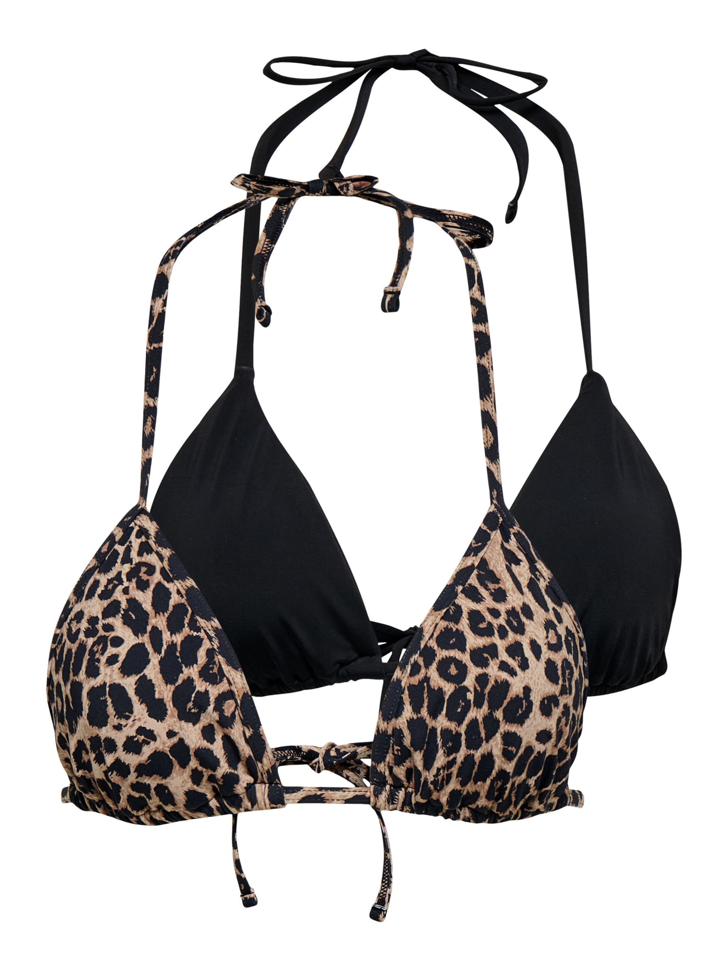 Triangle Hauts de bikini 'ONLMarseille' ONLY en noir : devant