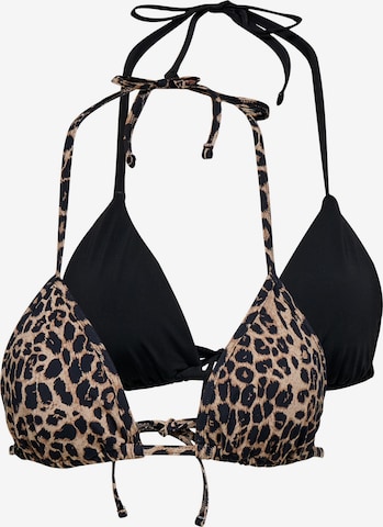 Triangle Hauts de bikini 'ONLMarseille' ONLY en noir : devant