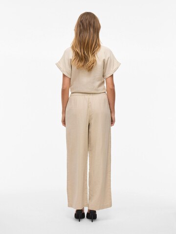 VILA Wide leg Broek 'VILania' in Grijs