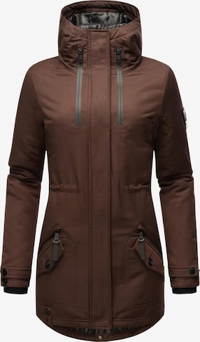 Parka d’hiver NAVAHOO en marron : devant