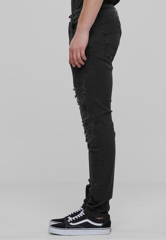 2Y Premium Slimfit Jeans in Schwarz