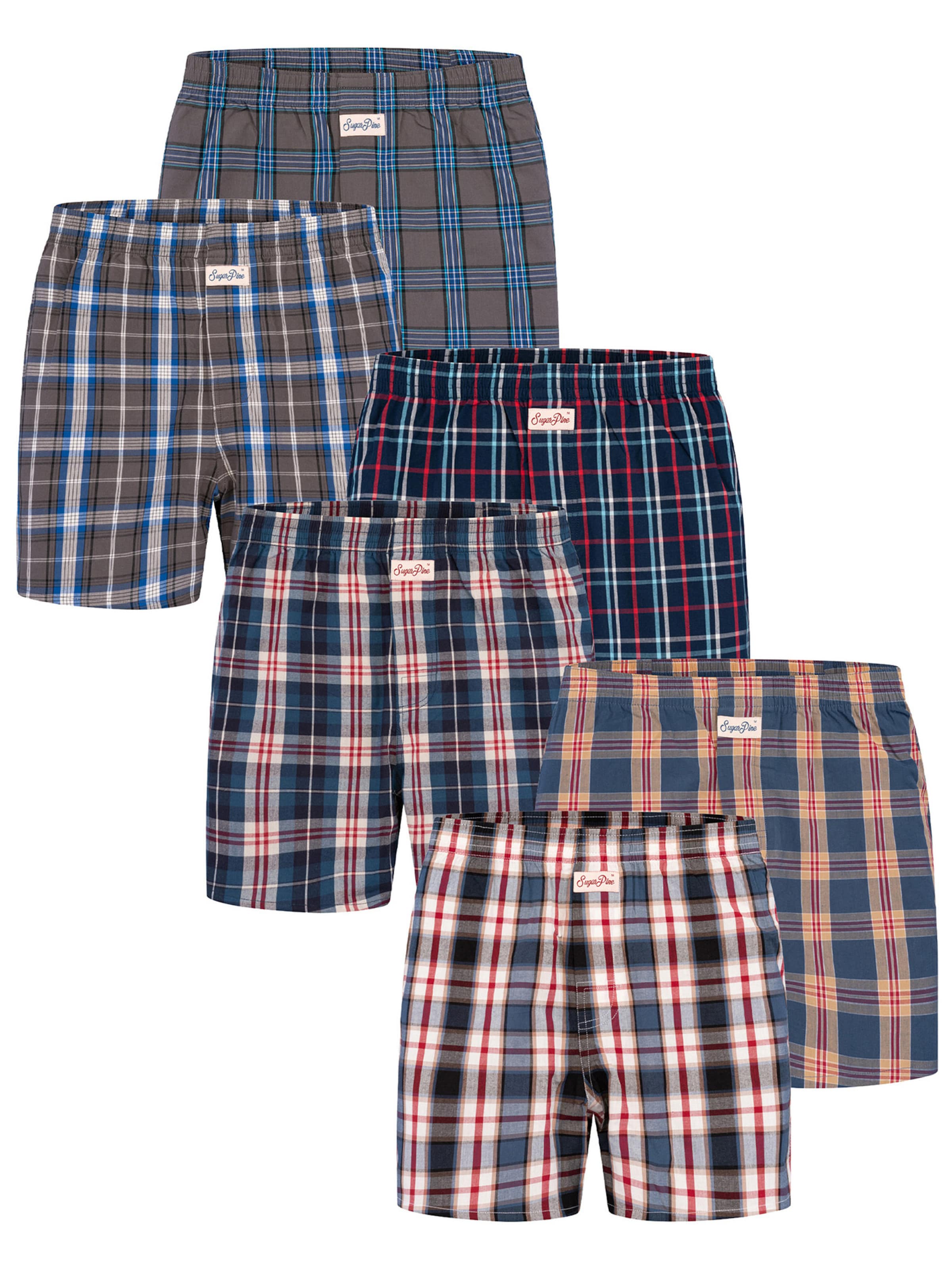 Sugar Pine Boxers ' Mix Karos ' em L em mistura de cores, Vista do artigo