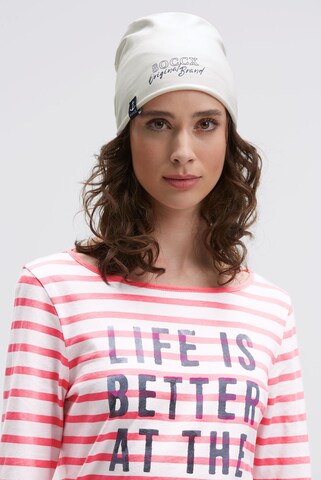 Soccx Mütze in Weiß: Vorderseite