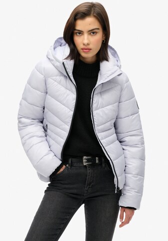 Superdry Winter Jacket in White: front