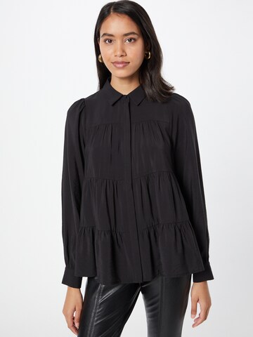 Camicia da donna 'Pala' di Y.A.S in nero: frontale