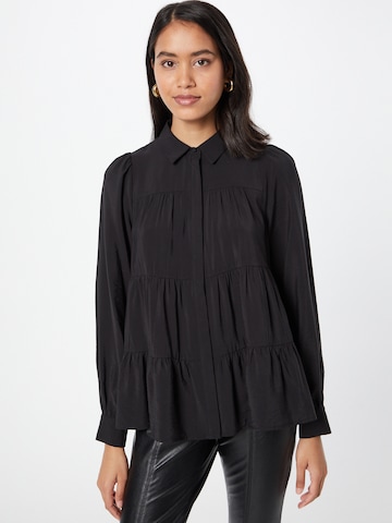 Y.A.S - Blusa 'Pala' em preto: frente