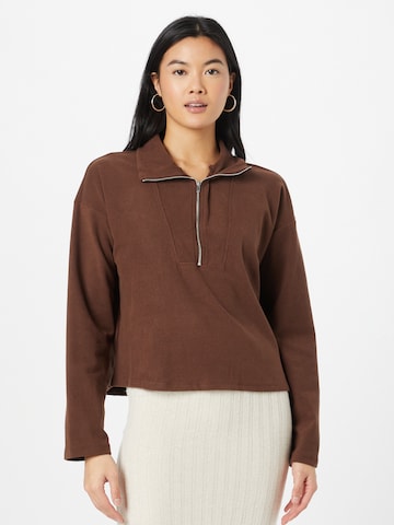 PIECES Sweater 'FLEX' in Brown: front