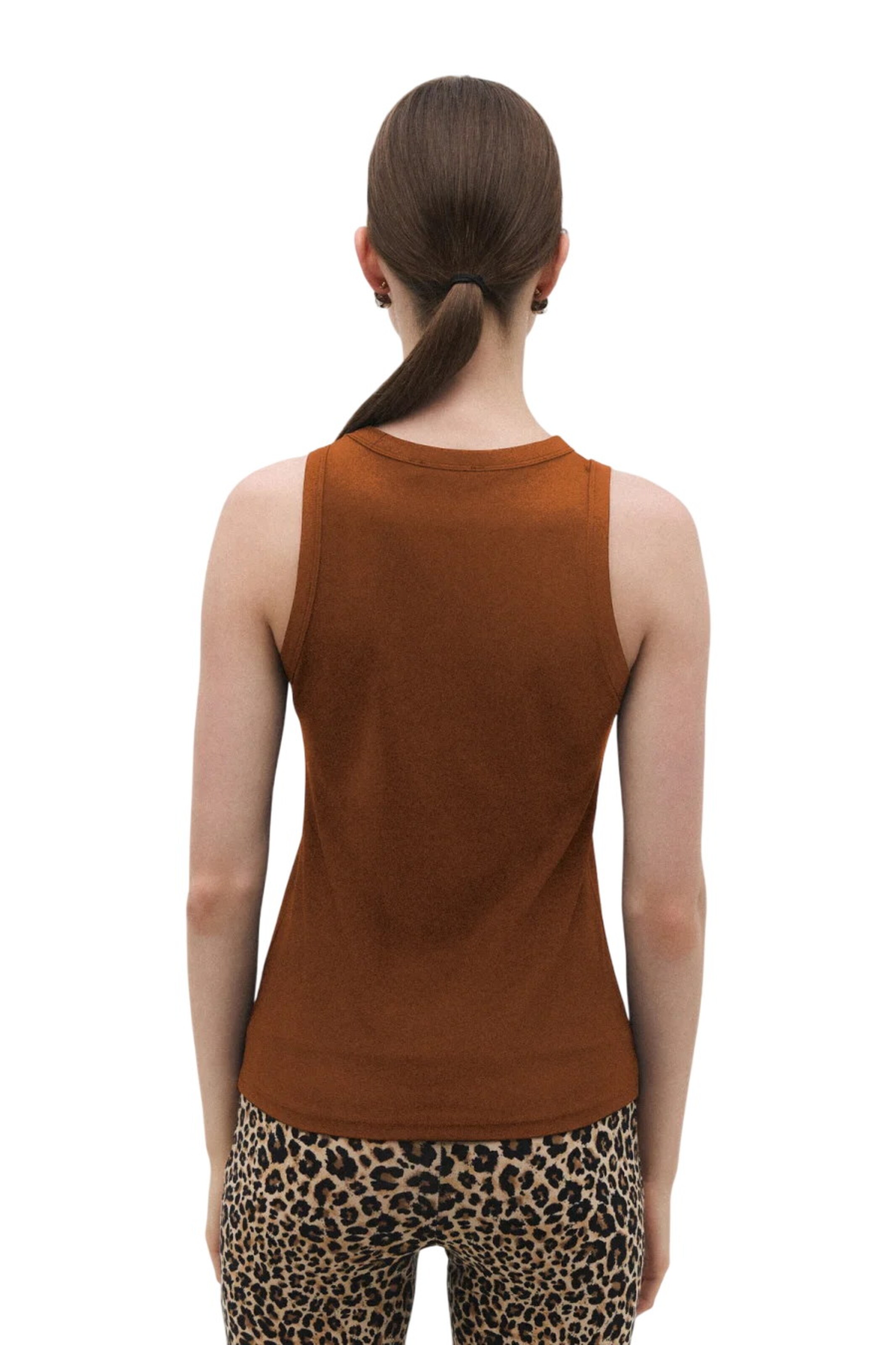 No Matter What Top in Braun