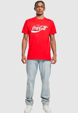 Merchcode Shirt 'Coca Cola' in Rood