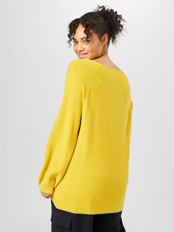 Tom Tailor Women + Pullover in Gelb