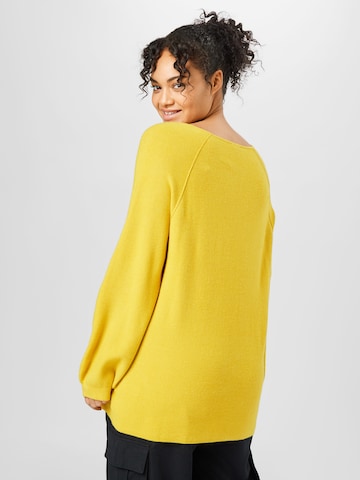 Tom Tailor Women + Pullover in Gelb