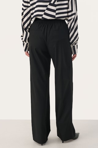 Part Two Wide Leg Hose in Schwarz